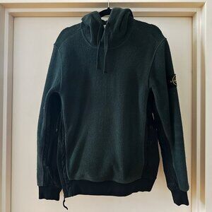Stone Island Technical Hoodie - Green/Grey - Side Zip Vents - Slim Fit - Mens M